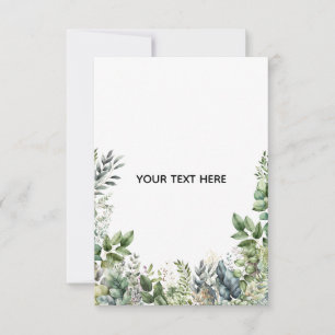 Create Your Own Botanical Design RSVP Card