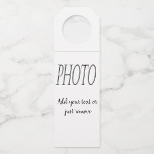 Create your own bottle hanger tag