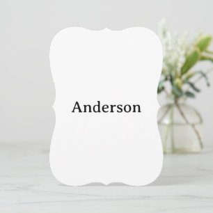 Create Your Own Bracket 5" x 7" Invitation