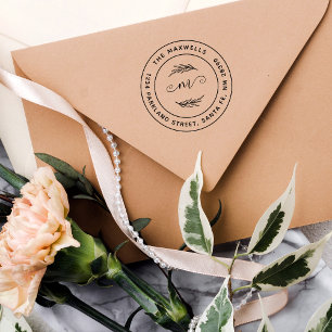 Create Your Own Branch Family Name Return Address Rubber Stamp