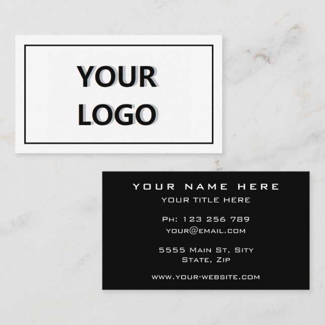 Create Your Own Branded Business Card Template (Front/Back)