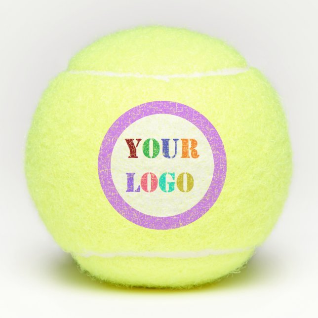 Create Your Own Branded Logo Tennis Balls Template (Front)