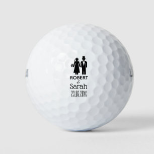 Create Your Own Bride Groom Name Custom Wedding Golf Balls