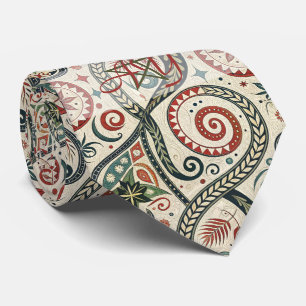 Create Your Own Bright Festive Holiday Tribal Tie
