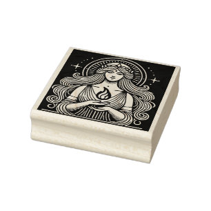 Create Your Own Brigid Goddess Fire Hearth Home Rubber Stamp
