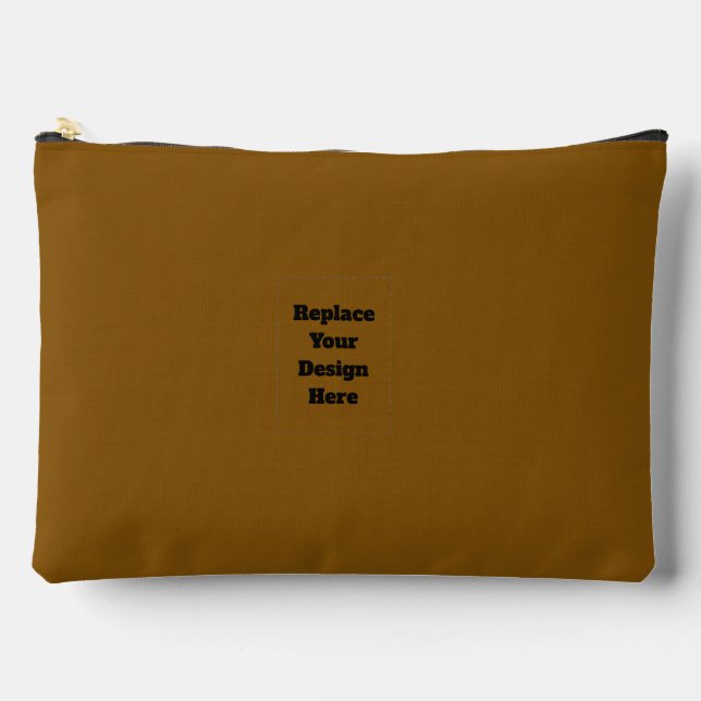 Create Your Own Brown Accessory Pouch (Front)