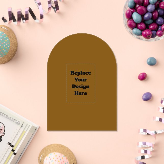 Create Your Own Brown Acrylic Invitations (Insitu (Celebration))