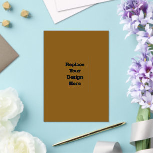 Create Your Own Brown Acrylic Invitations