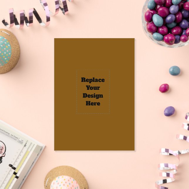 Create Your Own Brown Acrylic Invitations (Insitu (Celebration))