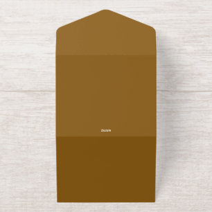 Create Your Own Brown All In One Invitation