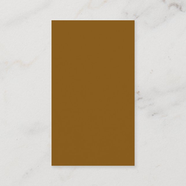 Create Your Own Brown Appointment Card (Back)
