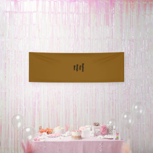 Create Your Own Brown Banner
