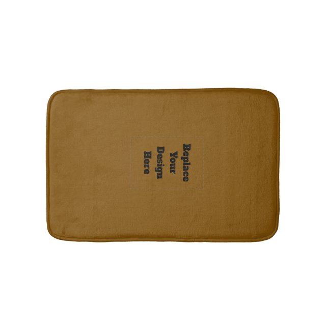 Create Your Own Brown Bath Mat (Front)