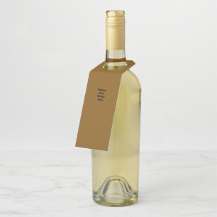 Create Your Own Brown Bottle Tag