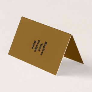 Create Your Own Brown Business Card