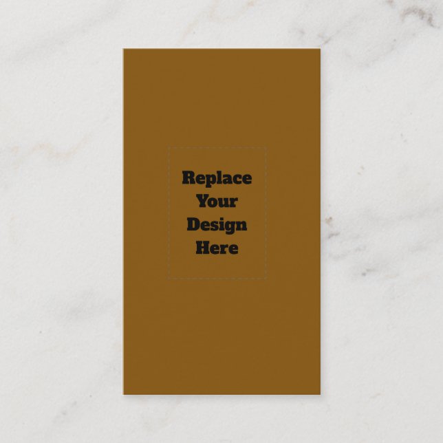 Create Your Own Brown Business Card (Front)