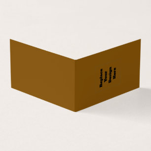 Create Your Own Brown Business Card