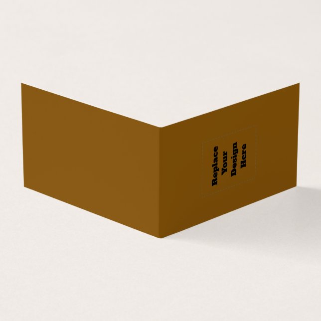 Create Your Own Brown Business Card (Outside)