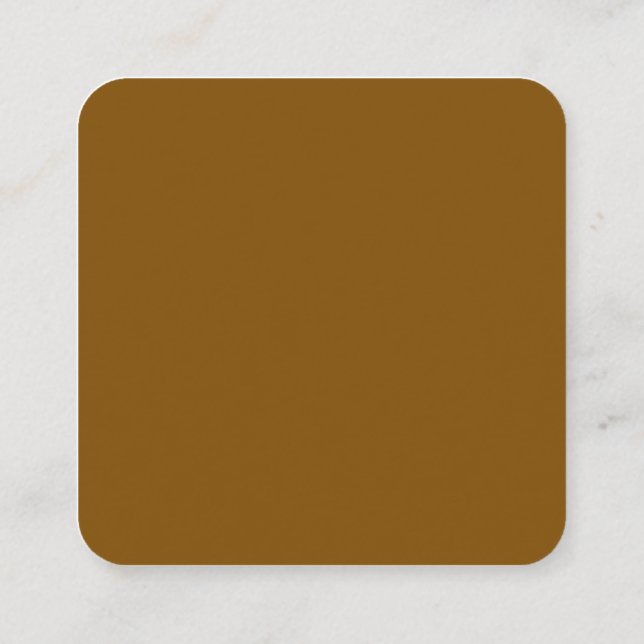 Create Your Own Brown Calling Card (Back)