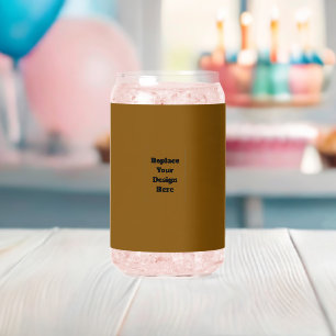 Create Your Own Brown Can Glass
