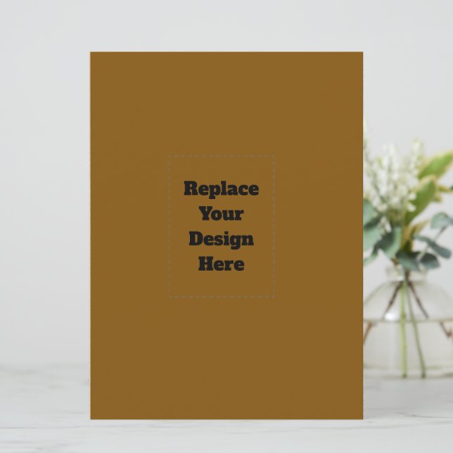 Create Your Own Brown Card (Standing Front)