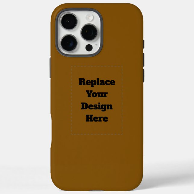 Create Your Own Brown Case-Mate iPhone Case (Back)
