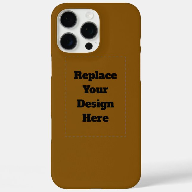 Create Your Own Brown Case-Mate iPhone Case (Back)