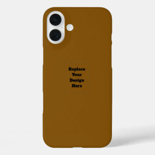 Create Your Own Brown iPhone 16 Plus Case