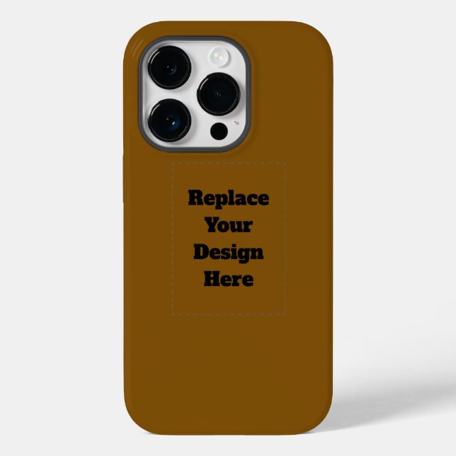 Create Your Own Brown Case-Mate iPhone Case (Back)