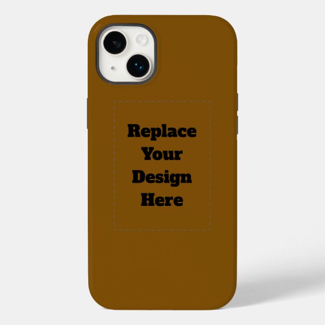 Create Your Own Brown Case-Mate iPhone Case (Back)