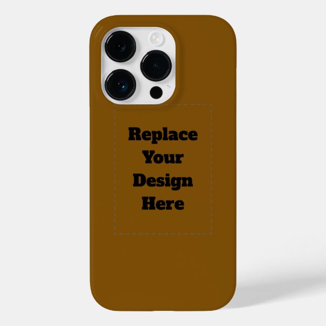 Create Your Own Brown Case-Mate iPhone Case (Back)