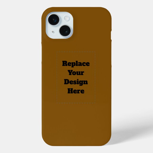 Create Your Own Brown Case-Mate iPhone Case (Back)