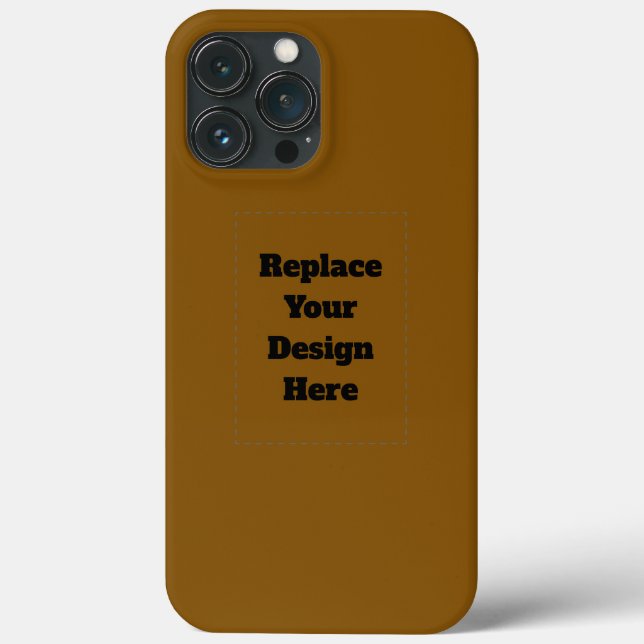 Create Your Own Brown Case-Mate iPhone Case (Back)