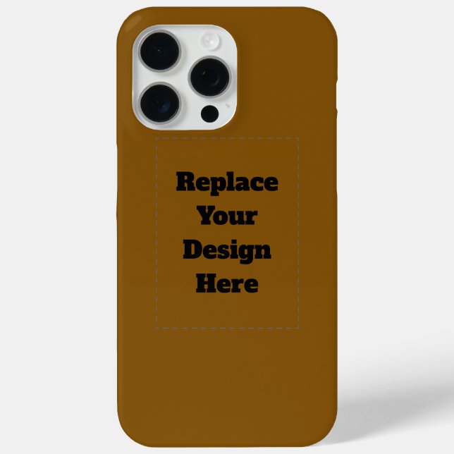 Create Your Own Brown Case-Mate iPhone Case (Back)