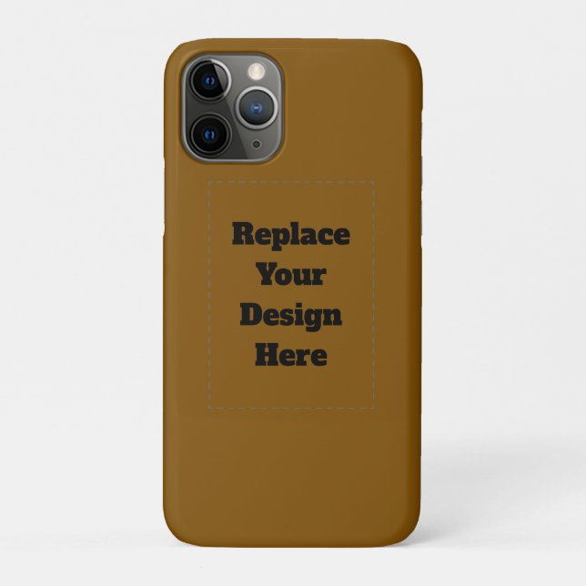 Create Your Own Brown Case-Mate iPhone Case (Back)
