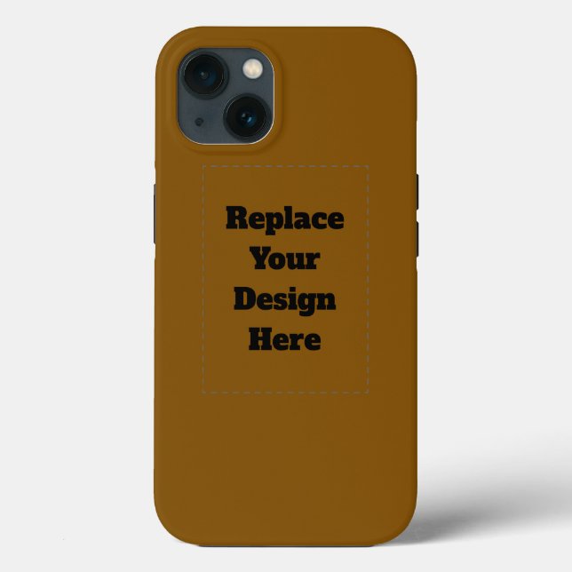 Create Your Own Brown Case-Mate iPhone Case (Back)