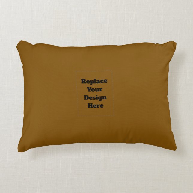 Create Your Own Brown Decorative Cushion (Front)
