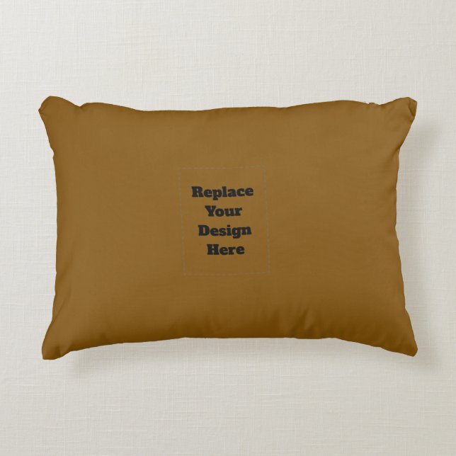 Create Your Own Brown Decorative Cushion (Front)