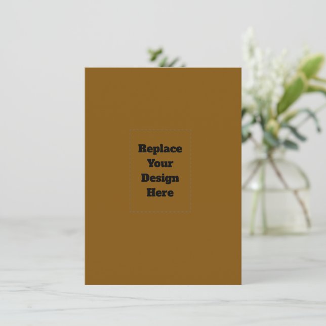 Create Your Own Brown Enclosure Card (Standing Front)