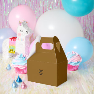Create Your Own Brown Favour Box
