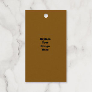 Create Your Own Brown Gift Tags