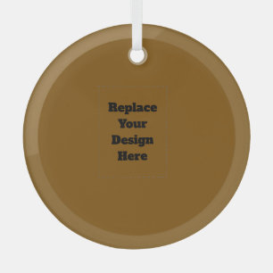 Create Your Own Brown Glass Tree Decoration