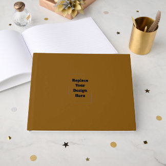 Create Your Own Brown Guest Book