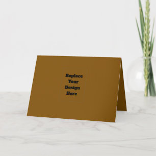 Create Your Own Brown Holiday Card