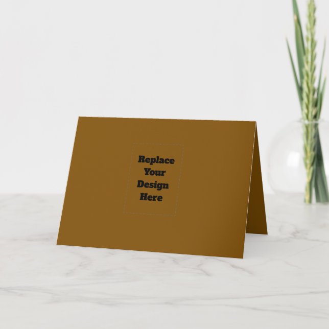 Create Your Own Brown Holiday Card (Front)