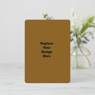 Create Your Own Brown Holiday Card