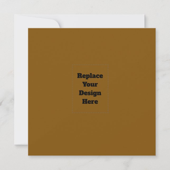 Create Your Own Brown Invitation (Front)
