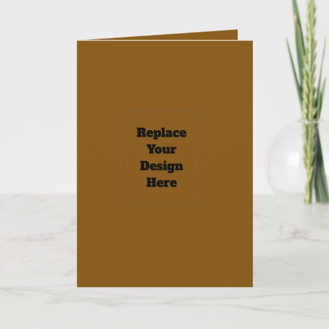 Create Your Own Brown Invitation (Front)