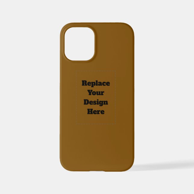 Create Your Own Brown iPhone Case (Back)