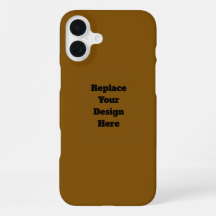 Create Your Own Brown iPhone 16 Plus Case